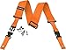 DiMarzio DD2200OR 2 Inch Nylon ClipLock Guitar Strap Orange w/Bonus RIS Picks (x3) 663334034747