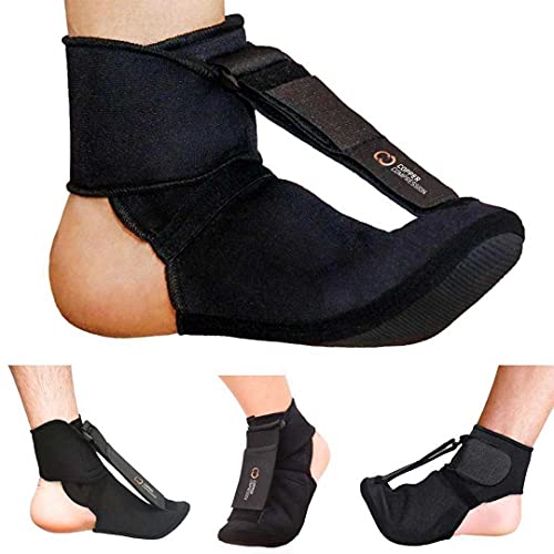Copper Compression Plantar Fasciitis Night Splint Sock. Support Dorsal