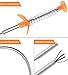 Drain Clog Remover, 4 Pack Drain Clog Remover Cleaning Tool Pipe Dredging Tools Household Hair Cleaner for Kitchen Sink, Bathroom Tub, Toilet