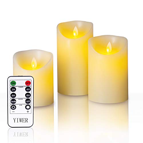 YIWER Flameless Candles, 4