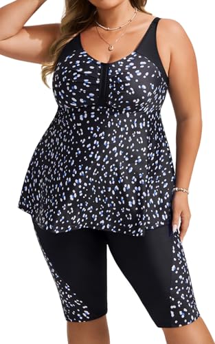 Hanna Nikole Womens Tankini Swimsuit XXL
