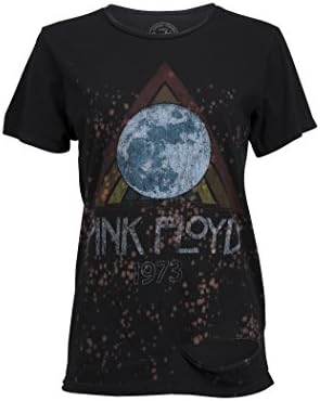 Recycled Karma Womens Pink Floyd Vintage Look Music Band Tee T-Shirt by Size Large