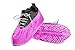 Disposable Shoe & Boot Covers (50 Pack, Pink, GSM 40g) | Protectors, Booties, Non-Slip, Indoors, Resistant, Durable | One Size Fits Most, Smart Design, Hygienic, Non-toxic | Multipurpose