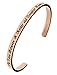 Kendasun Jewelry The Love Between A Mother and Daughter Knows No Distance Inspirational Messaged Cuff Bracelet Bangle (Rose Gold)