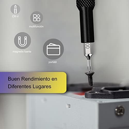 Destornilladores Precisión, 25 en 1 Kit Destornilladores Pequeños with 24 Puntas, Juego Destornilladores Precision for Mobile Phone, Smartphone, Game Console, Tablet, PC