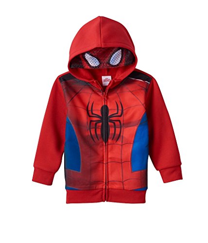 Boys Marvel Spider-man Masked Costume Hoodie Size 5/6