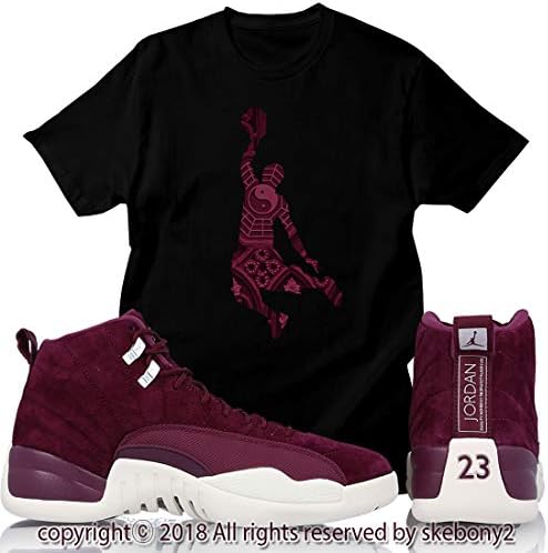 Custom T Shirt Air Jordan XII Retro 12 Bordeaux Sail White JD 12-7-2