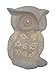 Simple Designs LT3027-WHT Porcelain Fun Shaped Wise Owl Table Lamp, White