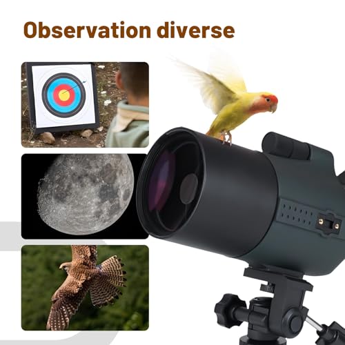 Svbony SV41Pro Mak Long View with Tripod, 28-84X80 FMC Dual Speed Focus, Compatible with SC001 WiFi Camera Digiscoping, Spotting Scope for Shooting and Hunting, Bird Watching