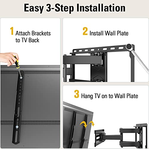 Mounting Dream TV Wall Mount for 3265 Inch TV, TV Mount with Swivel