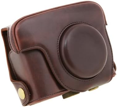 TARION Coffee PU Leather Case Bag for Canon G16 Protective Detachable Digital Camera