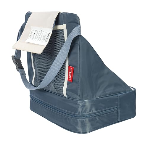 Nuby Easy Go Booster Seat - Travel Booster Seat for Babies and Toddlers with 3-Point Harness - 9+ Months - Beige Safari Print