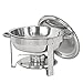 ZenChef Deluxe 5 Qt Stainless Steel Round Chafer, Full Size Chafer, Chafing Dish w/Water Pan, Food Pan, Lid, Frame And Alcohol Furnace (Pack of 2)