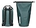 MARCHWAY Floating Waterproof Dry Bag Backpack 5L/10L/20L/30L/40L, Roll Top Sack Keeps Gear Dry for Kayaking, Rafting, Boating, Swimming, Camping, Hiking, Beach, Fishing (Blackish Green, 20L)