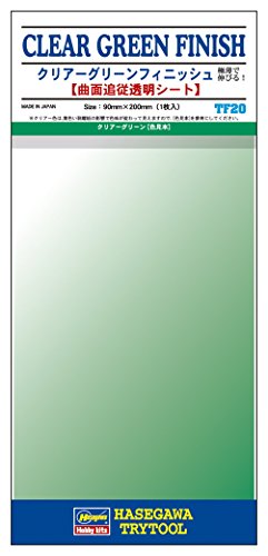 HASEGAWA 71820 Adhesive Finish Sheet Clear Green