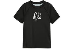 BesserBay Boy's UV Sun Protection Short Sleeve Quick-Dry Crewneck Rash Guard Shirt 3-14 Years