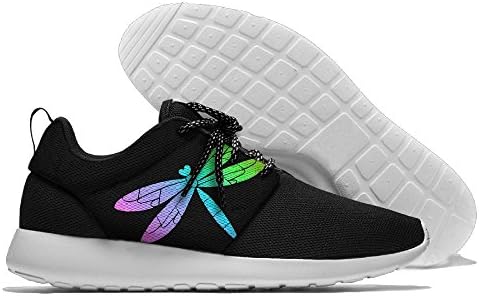 Rainbow Dragonfly Men Mesh Breathable Casual Sneakers Lightweight Athletic Tennis Walking Running Shoes
