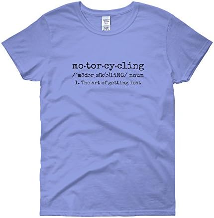 The Art of Getting Lost Motorcycling Short Sleeve Women's Tee - Light/Black