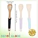 Wooden Spoon Rest 3 Set Heat Resistant Silicone Handles Light Weight Durable Rests On Your Counter - By Depot Globe