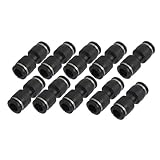 10 Pcs Air Pneumatic 8mm to 8mm Straight Push in Connectors Quick Fittings
