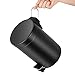 Fortune Candy Small Step Trash Can, Garbage Can with Lid, Trash Can for Bathroom / Limited Space (Black)
