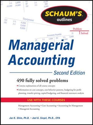 Download Schaum's Outline of Managerial Accounting, 2nd Edition PDF