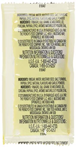 French's Mustard Packets, Gluten-Free, No High Fructose Corn Syrup On-the-go 200 Coun
