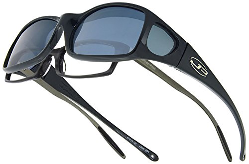 Fitovers Eyewear Aria Sunglasses, Midnite Oil, Polarvue Gray