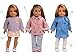 sweet dolly 5PC Doll Clothes Fits 18 Inch American Girl Doll (Warm Winter)