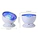 NEWKBO Remote Control Ocean Wave Projector,12 LED &7 Colors Night Light Projector, with Built-in Mini Music Player, for Living Room and Bedroom (White)