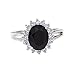 Lavencious Oval Round Shaped CZ Rings Wedding Party Statement Engagement Inspired Cocktails For Woman Size 5-10