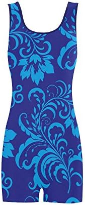 Women's Vintage Floral BoyLeg One Piece Swimsuit Swimwear Tankini