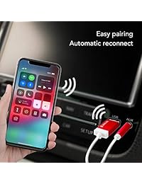 TUNAI Firefly Receptor Bluetooth: Adaptador Bluetooth 4.2 de audio inalámbrico más pequeño del mundo con 0.138 in AUX para transmisión de música estéreo de coche hogar; encendido automático, no requiere carga