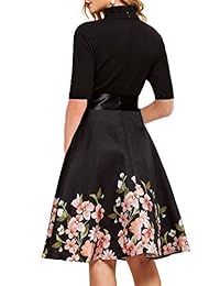 YIXUAN - Vestido de cóctel de manga larga para mujer