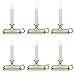 Xodus Innovations FPC1525P-6 Battery Operated LED Window Candle with New Hot Spot Technology and Dusk to Dawn Light Sensor, Plastic Silver/Pewter Base (Pack of 6)