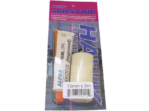 Hawk Marine Products Slot Strip Repair Kit - White, 75 mm x 2 m
