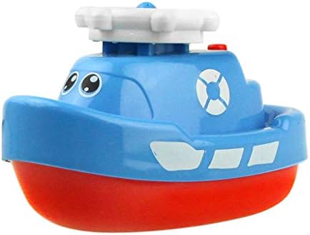 Bath Toy, Spray Water Boat , Can Float Rotate With Fountain, Toys Floating for Kids Gift By LILICAT (Blue)
