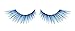 Zink Color Cobalt Blue With Sparkling Gold Glitter False Eyelashes E858 Costume