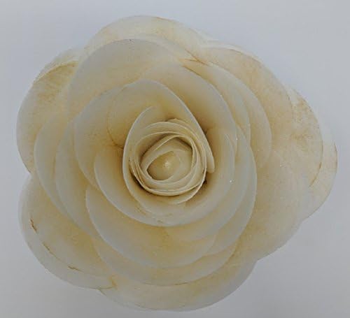 3D Edible Rice Paper Rose Flower for Cake Decoration, 3D Cake Toppers, Gold.