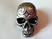 Silver Tone Carved Celtic Zombie Tattoo Skull Head Hot Rod Auto Gear Shift Knob/Decor