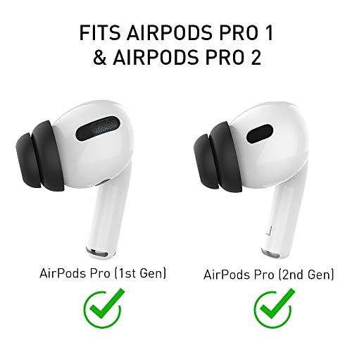 Delidigi 6 Pairs Ear Tips for AirPods Pro 2 and AirPods Pro, Silicone