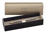 Parker Ballpoint Pen Jotter Classic Stainless Steel with Gold Trim