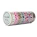 Crafty Rabbit Vintage Washi Tape - Set of 8 Rolls - 262 Feet Total - Multicolor
