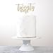 NANASUKO 21st Birthday Cake Topper - twenty one - Double Sided Gold glitter - Premium quality Made in USA