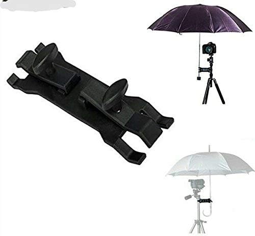 Techlife Camera Umbrella Holder Clip Clamp Bracket Support for All Professional Tripod