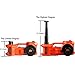 12V DC 1 Ton Electric Hydraulic Floor Jack Set with Impact Wrench for Car Use (6.1-17.1 inch, Orange)
