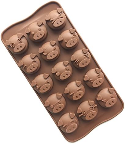Cherryard Pig-Man Vivid Expression Silicone Chocolate Mold Mini Cake Mold Candy Mold Baking Mold