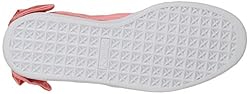 PUMA Unisex Suede Bow Jr Sneaker, Shell Pink, 4.5 M