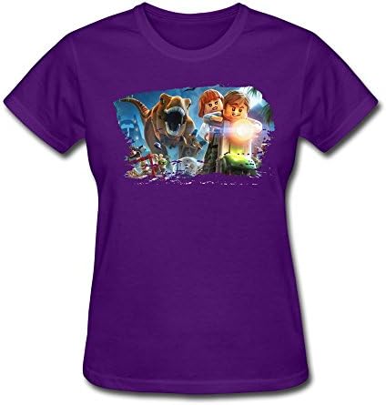 FUDI Women's LEGO Jurassic World - Xbox 360 Standard Edition T-shirt XXL Purple