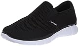 Skechers Sport Men's Equalizer Double Play Slip-On Loafer, Black/White, 8 M US